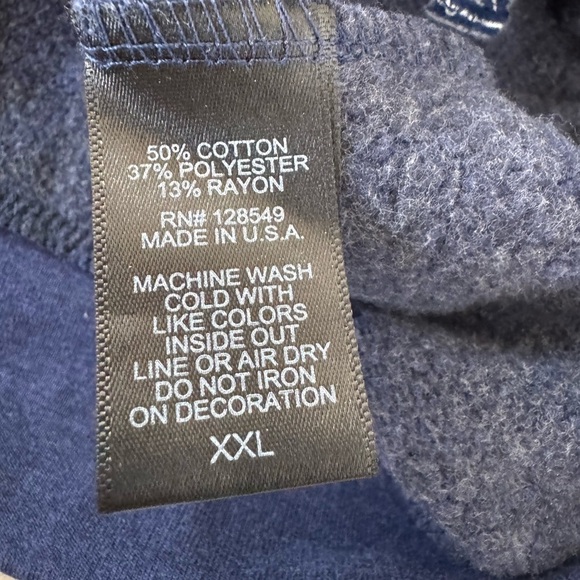 Aviator Nation Heart Embroidery Sweatshirt -Navy  Size 2XL ❤️ unisex - Picture 13 of 13